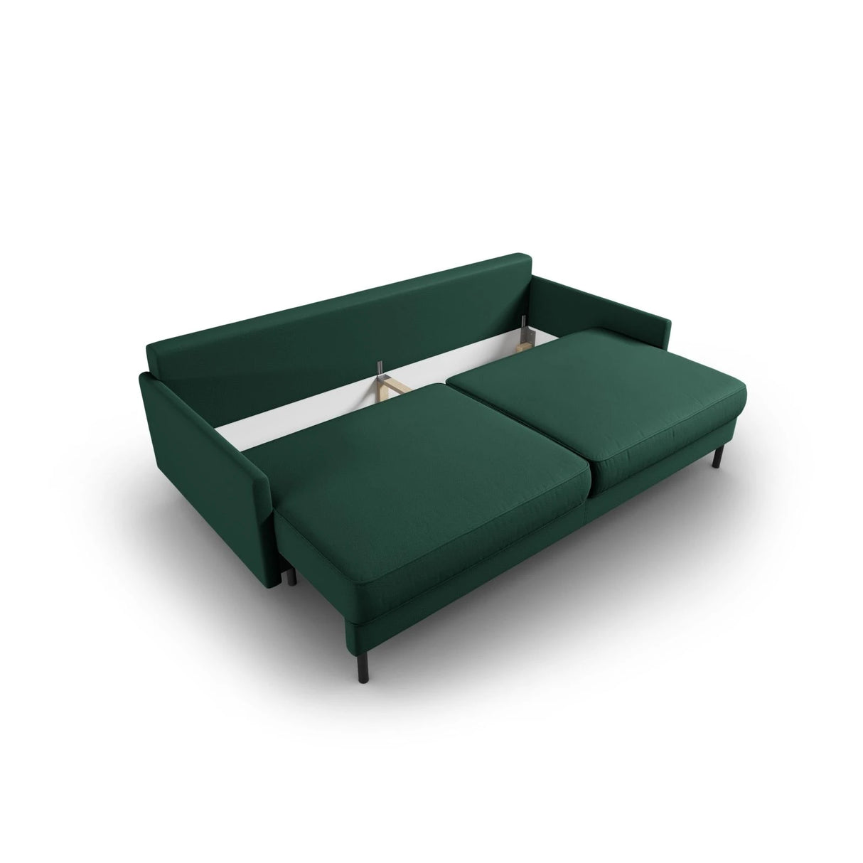 Scott 3-Sitzer Sofa, umwandelbar mit Schlaffunktion, mit Bezug aus Strukturierter Stoff (Meg359) in Grün, 212x97 cm – Bild 6