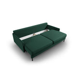 Scott 3-Sitzer Sofa, umwandelbar mit Schlaffunktion, mit Bezug aus Strukturierter Stoff (Meg359) in Grün, 212x97 cm – Bild 6