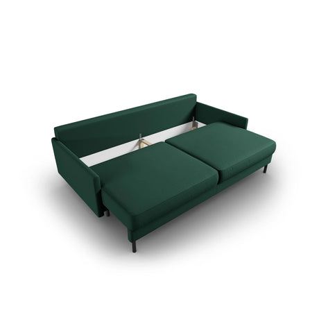 Scott 3-Sitzer Sofa, umwandelbar mit Schlaffunktion, mit Bezug aus Strukturierter Stoff (Meg359) in Grün, 212x97 cm – Bild 6
