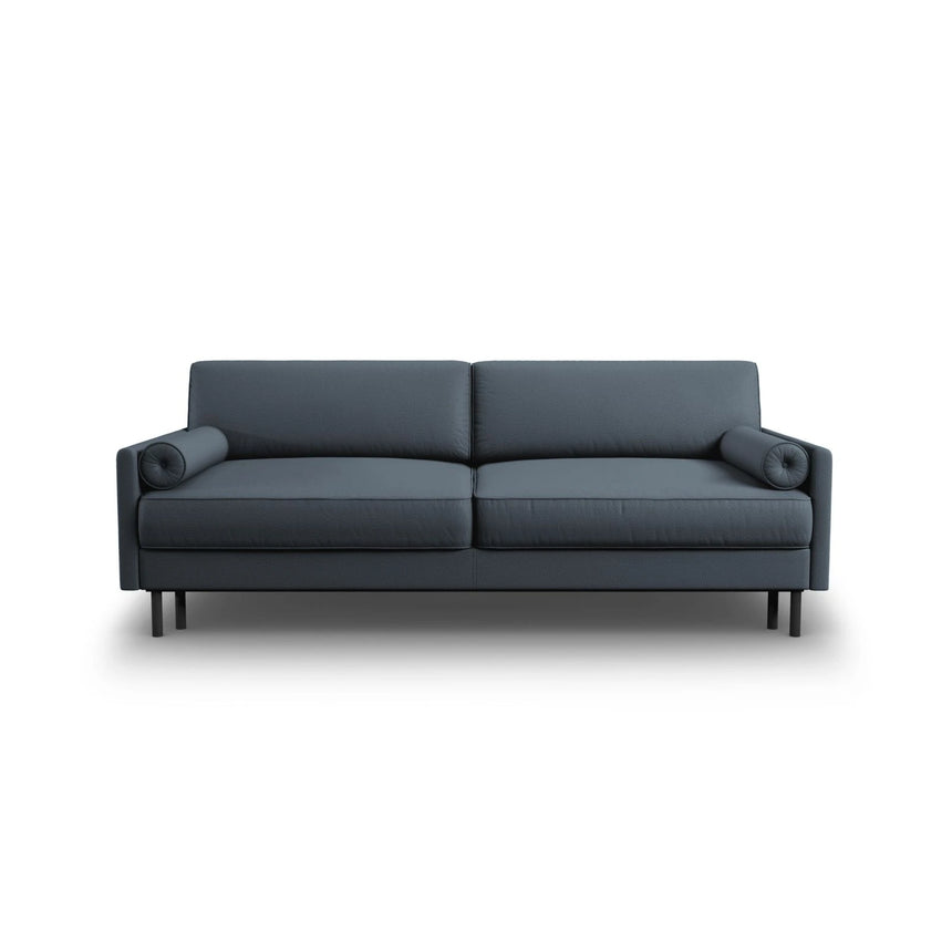 Scott 3-Sitzer Sofa, umwandelbar mit Schlaffunktion, mit Bezug aus Strukturierter Stoff (Meg361) in Blau, 212x97 cm – Bild 1