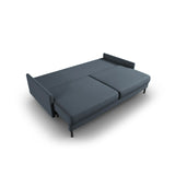 Scott 3-Sitzer Sofa, umwandelbar mit Schlaffunktion, mit Bezug aus Strukturierter Stoff (Meg361) in Blau, 212x97 cm – Bild 5