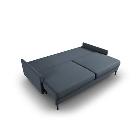 Scott 3-Sitzer Sofa, umwandelbar mit Schlaffunktion, mit Bezug aus Strukturierter Stoff (Meg361) in Blau, 212x97 cm – Bild 5