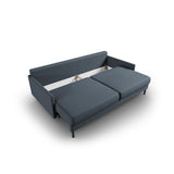 Scott 3-Sitzer Sofa, umwandelbar mit Schlaffunktion, mit Bezug aus Strukturierter Stoff (Meg361) in Blau, 212x97 cm – Bild 6