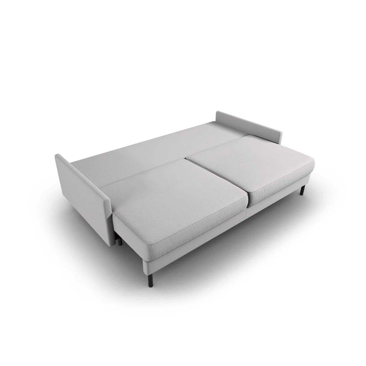 Scott 3-Sitzer Sofa, umwandelbar mit Schlaffunktion, mit Bezug aus Strukturierter Stoff (Meg363) in Hellgrau, 212x97 cm – Bild 5