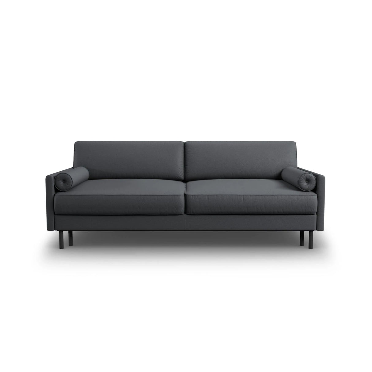 Scott 3-Sitzer Sofa, umwandelbar mit Schlaffunktion, mit Bezug aus Strukturierter Stoff (Meg367) in Dunkelgrau, 212x97 cm – Bild 1