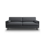 Scott 3-Sitzer Sofa, umwandelbar mit Schlaffunktion, mit Bezug aus Strukturierter Stoff (Meg367) in Dunkelgrau, 212x97 cm – Bild 1