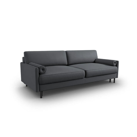 Scott 3-Sitzer Sofa, umwandelbar mit Schlaffunktion, mit Bezug aus Strukturierter Stoff (Meg367) in Dunkelgrau, 212x97 cm – Bild 4
