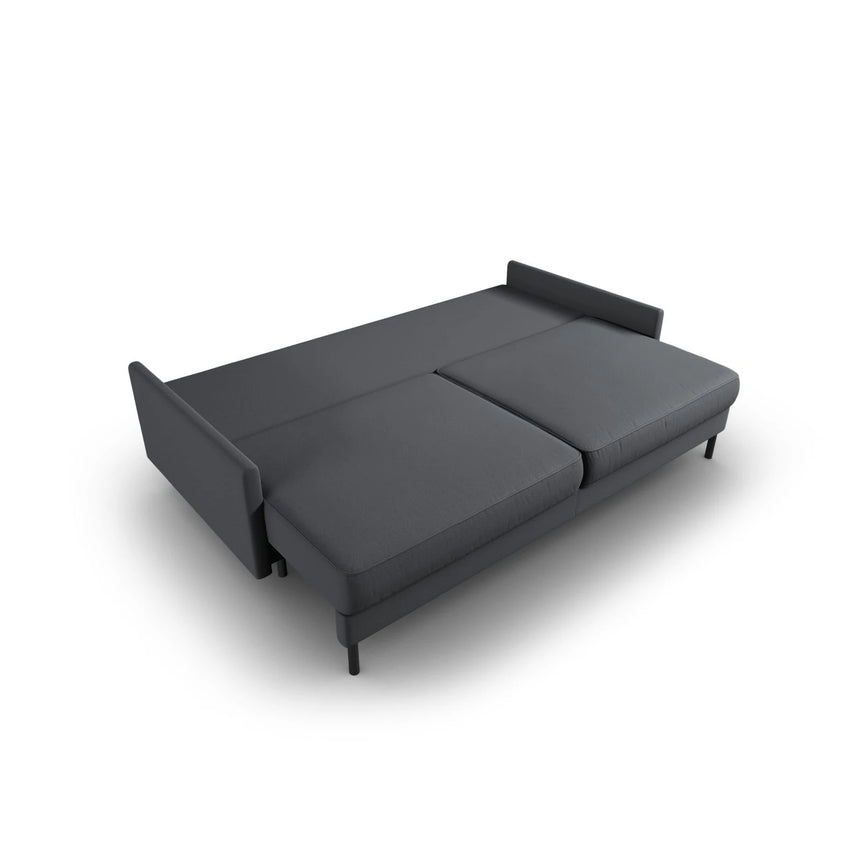 Scott 3-Sitzer Sofa, umwandelbar mit Schlaffunktion, mit Bezug aus Strukturierter Stoff (Meg367) in Dunkelgrau, 212x97 cm – Bild 5