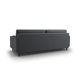 Scott 3-Sitzer Sofa, umwandelbar mit Schlaffunktion, mit Bezug aus Strukturierter Stoff (Meg367) in Dunkelgrau, 212x97 cm – Bild 7