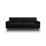 Scott 3-Sitzer Sofa, umwandelbar mit Schlaffunktion, mit Bezug aus Strukturierter Stoff (Meg368) in Schwarz, 212x97 cm – Bild 1