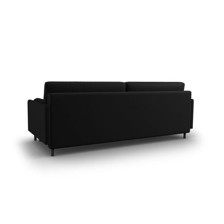 Scott 3-Sitzer Sofa, umwandelbar mit Schlaffunktion, mit Bezug aus Strukturierter Stoff (Meg368) in Schwarz, 212x97 cm – Bild 7