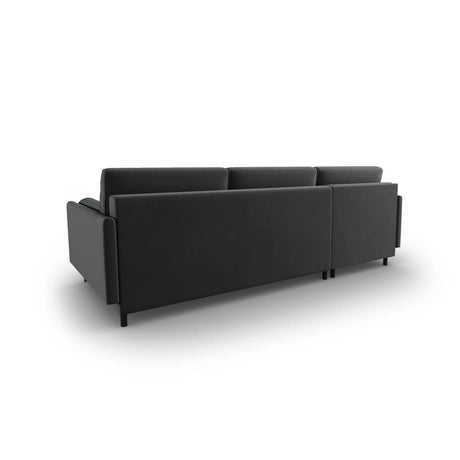 Scott 4-Sitzer Sofa, Linke Seite, umwandelbar mit Schlaffunktion, mit Bezug aus Samt (Blu14) in Grau, 212x142 cm – Bild 8