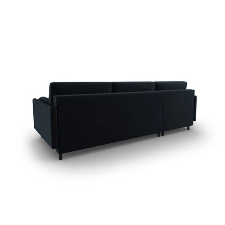 Scott 4-Sitzer Sofa, Linke Seite, umwandelbar mit Schlaffunktion, mit Bezug aus Samt (Blu89) in Dunkelblau, 212x142 cm – Bild 8