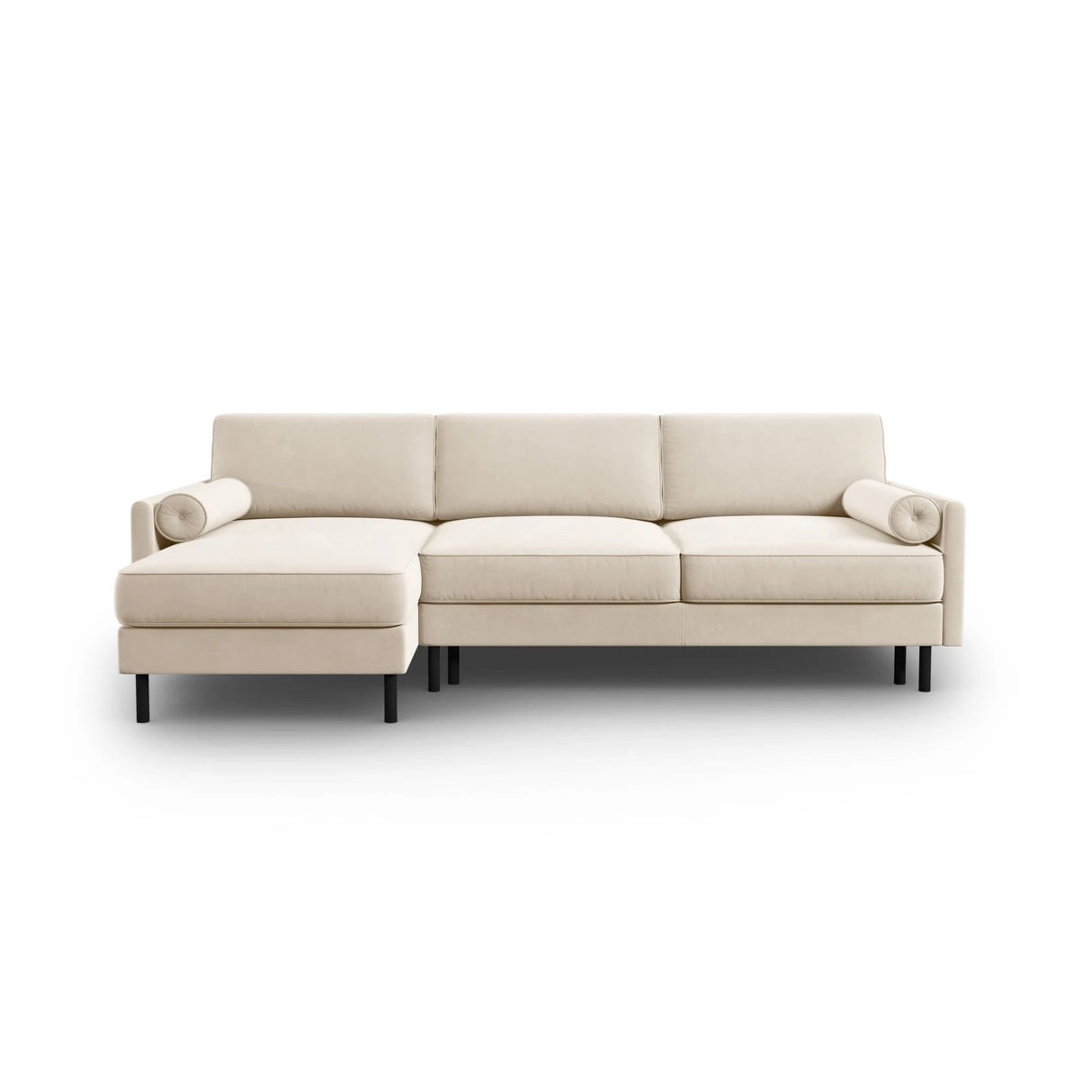 Scott 4-Sitzer Sofa, Linke Seite, umwandelbar mit Schlaffunktion, mit Bezug aus Samt oder Strukturstoff, 212x142 cm – Bild 1