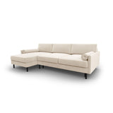 Scott 4-Sitzer Sofa, Linke Seite, umwandelbar mit Schlaffunktion, mit Bezug aus Samt oder Strukturstoff, 212x142 cm – Bild 4