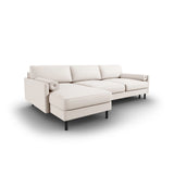 Scott 4-Sitzer Sofa, Linke Seite, umwandelbar mit Schlaffunktion, mit Bezug aus Strukturierter Stoff (Meg351) in Leichtes Beige, 212x142 cm – Bild 5