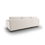 Scott 4-Sitzer Sofa, Linke Seite, umwandelbar mit Schlaffunktion, mit Bezug aus Strukturierter Stoff (Meg351) in Leichtes Beige, 212x142 cm – Bild 8