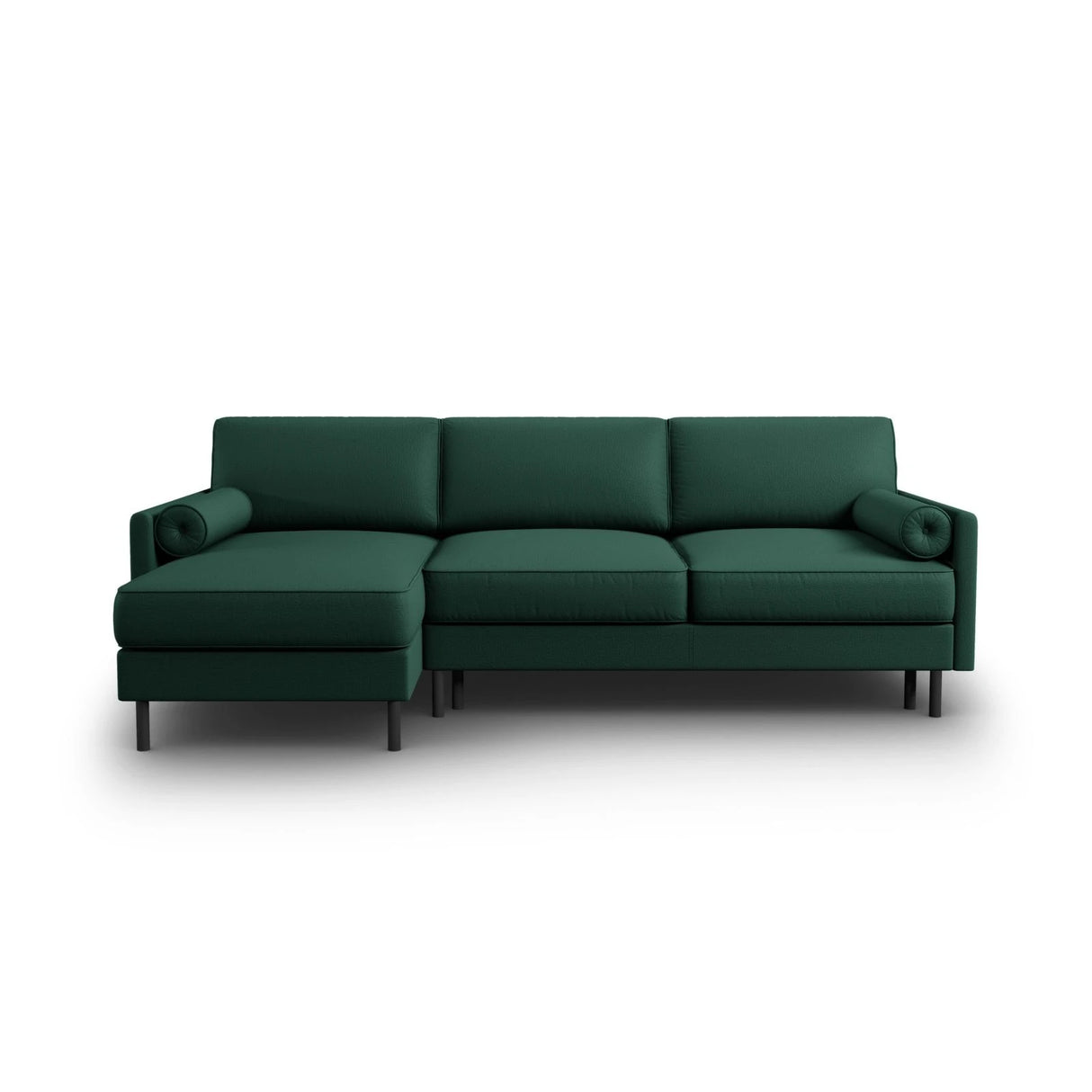 Scott 4-Sitzer Sofa, Linke Seite, umwandelbar mit Schlaffunktion, mit Bezug aus Strukturierter Stoff (Meg359) in Grün, 212x142 cm – Bild 1