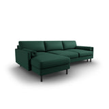 Scott 4-Sitzer Sofa, Linke Seite, umwandelbar mit Schlaffunktion, mit Bezug aus Strukturierter Stoff (Meg359) in Grün, 212x142 cm – Bild 5