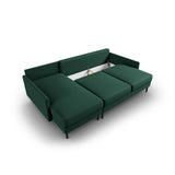 Scott 4-Sitzer Sofa, Linke Seite, umwandelbar mit Schlaffunktion, mit Bezug aus Strukturierter Stoff (Meg359) in Grün, 212x142 cm – Bild 7