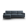 Scott 4-Sitzer Sofa, Linke Seite, umwandelbar mit Schlaffunktion, mit Bezug aus Strukturierter Stoff (Meg361) in Blau, 212x142 cm – Bild 1