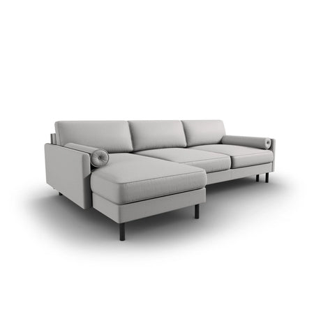 Scott 4-Sitzer Sofa, Linke Seite, umwandelbar mit Schlaffunktion, mit Bezug aus Strukturierter Stoff (Meg363) in Hellgrau, 212x142 cm – Bild 5
