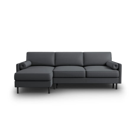 Scott 4-Sitzer Sofa, Linke Seite, umwandelbar mit Schlaffunktion, mit Bezug aus Strukturierter Stoff (Meg367) in Dunkelgrau, 212x142 cm – Bild 1