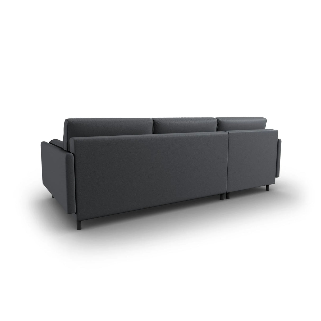 Scott 4-Sitzer Sofa, Linke Seite, umwandelbar mit Schlaffunktion, mit Bezug aus Strukturierter Stoff (Meg367) in Dunkelgrau, 212x142 cm – Bild 8