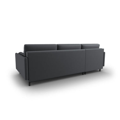 Scott 4-Sitzer Sofa, Linke Seite, umwandelbar mit Schlaffunktion, mit Bezug aus Strukturierter Stoff (Meg367) in Dunkelgrau, 212x142 cm – Bild 8