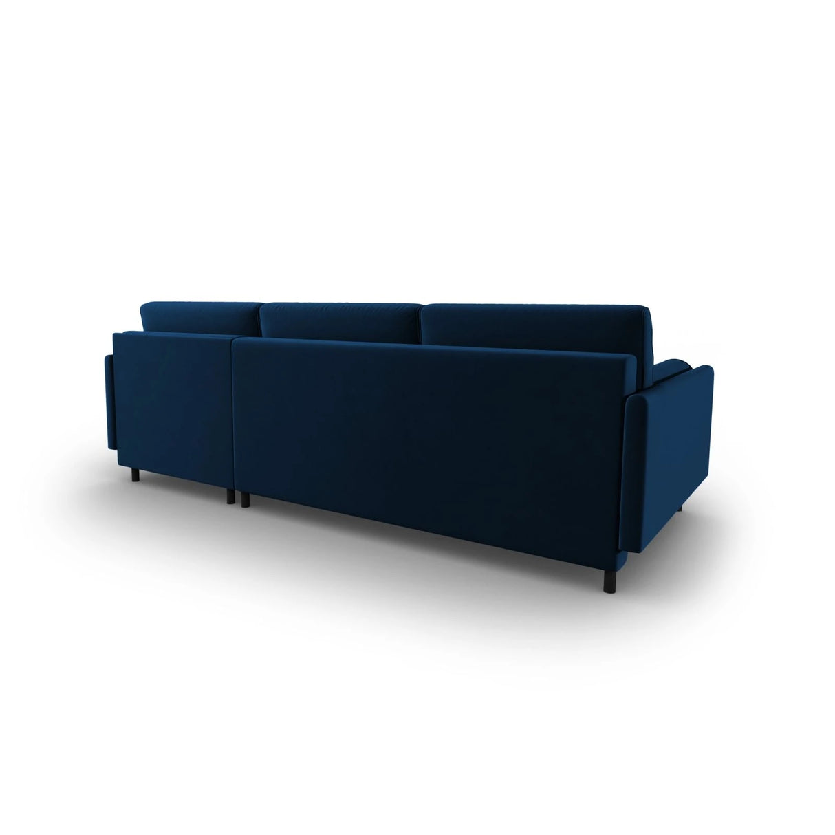 Scott 4-Sitzer Sofa, Rechte Seite, umwandelbar mit Schlaffunktion, mit Bezug aus Samt (Blu86) in Königsblau, 212x142 cm – Bild 8