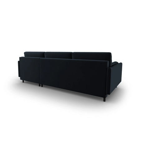 Scott 4-Sitzer Sofa, Rechte Seite, umwandelbar mit Schlaffunktion, mit Bezug aus Samt (Blu89) in Dunkelblau, 212x142 cm – Bild 8