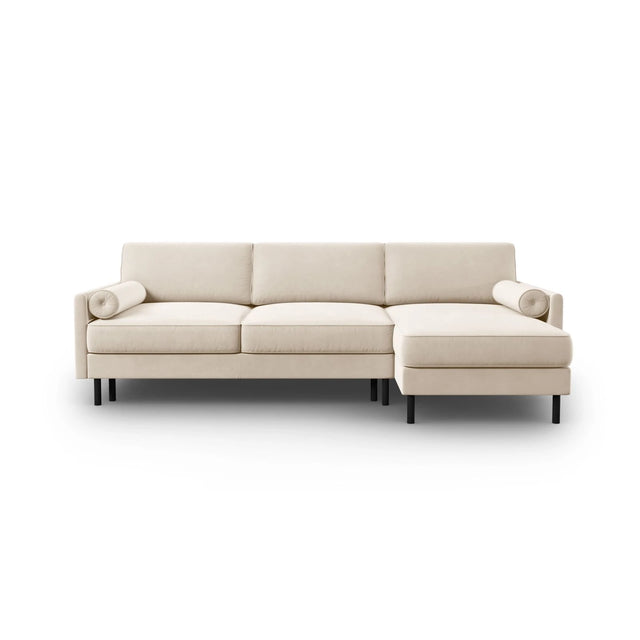 Scott 4-Sitzer Sofa, Rechte Seite, umwandelbar mit Schlaffunktion, mit Bezug aus Samt oder Strukturstoff, 212x142 cm – Bild 1