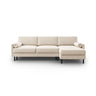 Scott 4-Sitzer Sofa, Rechte Seite, umwandelbar mit Schlaffunktion, mit Bezug aus Samt oder Strukturstoff, 212x142 cm – Bild 1