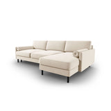 Scott 4-Sitzer Sofa, Rechte Seite, umwandelbar mit Schlaffunktion, mit Bezug aus Samt oder Strukturstoff, 212x142 cm – Bild 5
