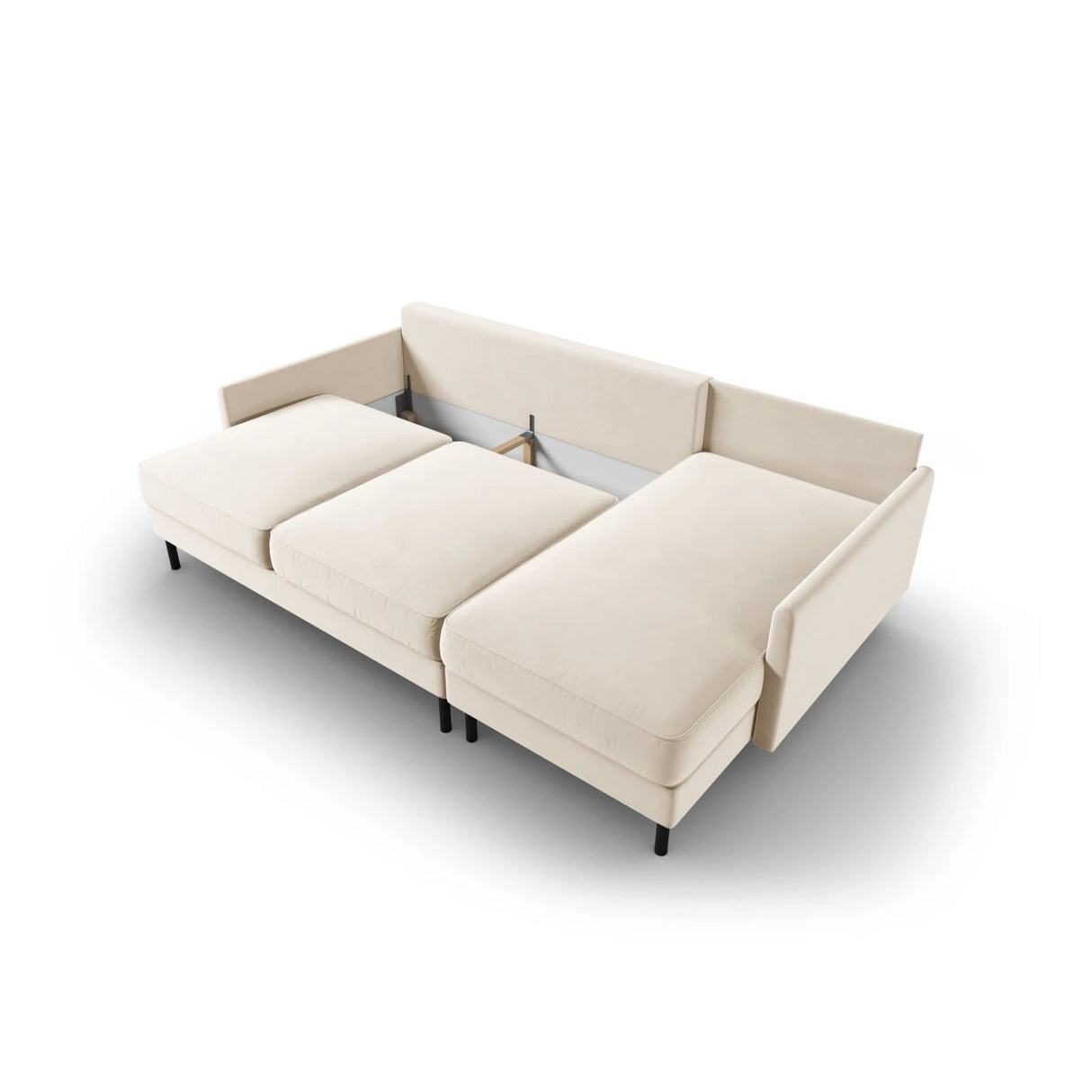 Scott 4-Sitzer Sofa, Rechte Seite, umwandelbar mit Schlaffunktion, mit Bezug aus Samt oder Strukturstoff, 212x142 cm – Bild 7