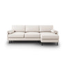 Scott 4-Sitzer Sofa, Rechte Seite, umwandelbar mit Schlaffunktion, mit Bezug aus Strukturierter Stoff (Meg351) in Leichtes Beige, 212x142 cm – Bild 1
