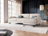Scott 4-Sitzer Sofa, Rechte Seite, umwandelbar mit Schlaffunktion, mit Bezug aus Strukturierter Stoff (Meg351) in Leichtes Beige, 212x142 cm – Bild 2