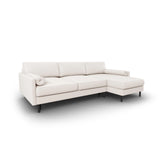 Scott 4-Sitzer Sofa, Rechte Seite, umwandelbar mit Schlaffunktion, mit Bezug aus Strukturierter Stoff (Meg351) in Leichtes Beige, 212x142 cm – Bild 4