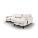 Scott 4-Sitzer Sofa, Rechte Seite, umwandelbar mit Schlaffunktion, mit Bezug aus Strukturierter Stoff (Meg351) in Leichtes Beige, 212x142 cm – Bild 5