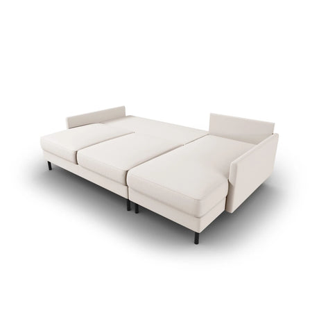 Scott 4-Sitzer Sofa, Rechte Seite, umwandelbar mit Schlaffunktion, mit Bezug aus Strukturierter Stoff (Meg351) in Leichtes Beige, 212x142 cm – Bild 6