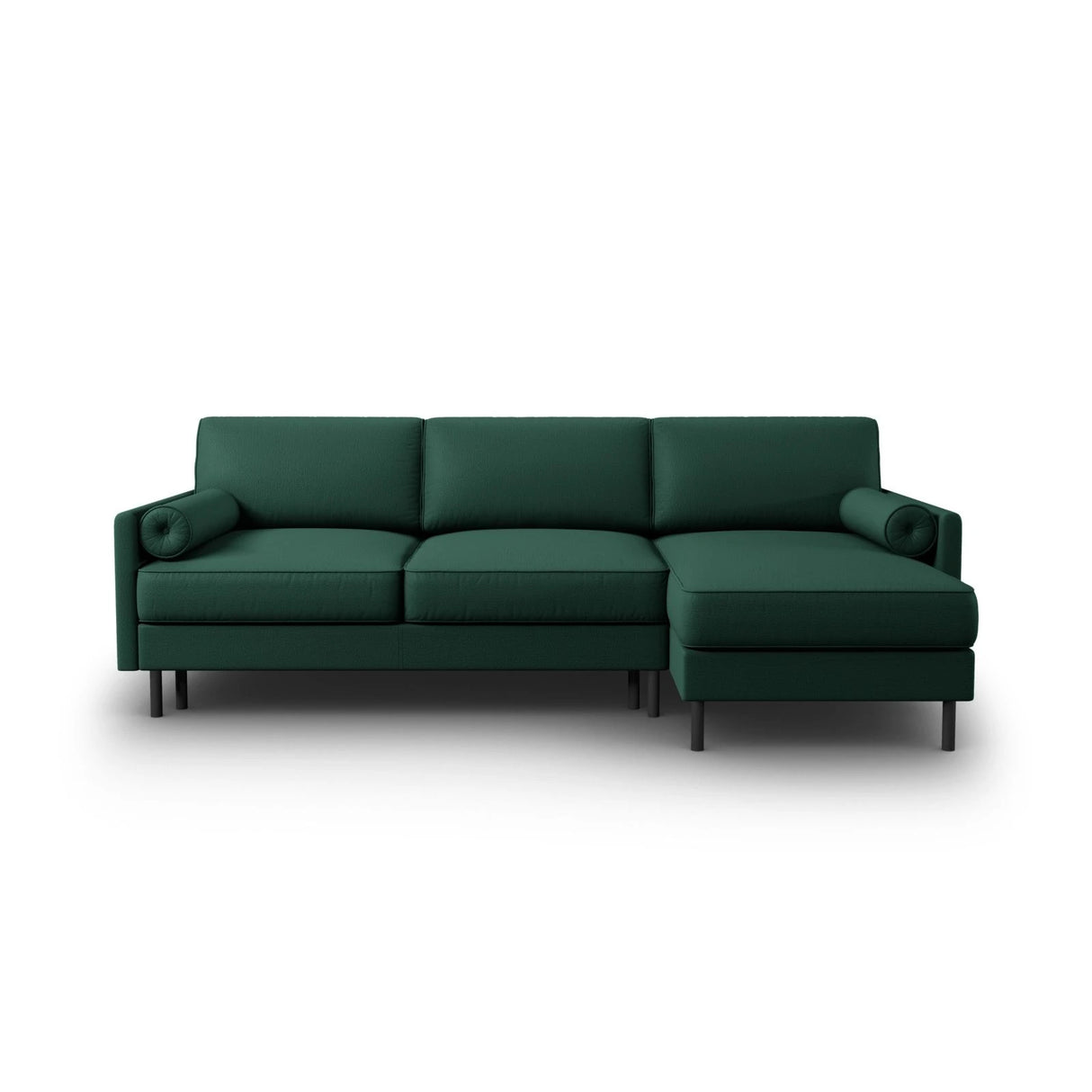 Scott 4-Sitzer Sofa, Rechte Seite, umwandelbar mit Schlaffunktion, mit Bezug aus Strukturierter Stoff (Meg359) in Grün, 212x142 cm – Bild 1