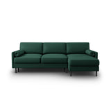 Scott 4-Sitzer Sofa, Rechte Seite, umwandelbar mit Schlaffunktion, mit Bezug aus Strukturierter Stoff (Meg359) in Grün, 212x142 cm – Bild 1