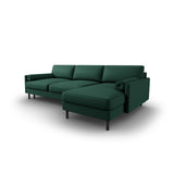 Scott 4-Sitzer Sofa, Rechte Seite, umwandelbar mit Schlaffunktion, mit Bezug aus Strukturierter Stoff (Meg359) in Grün, 212x142 cm – Bild 5