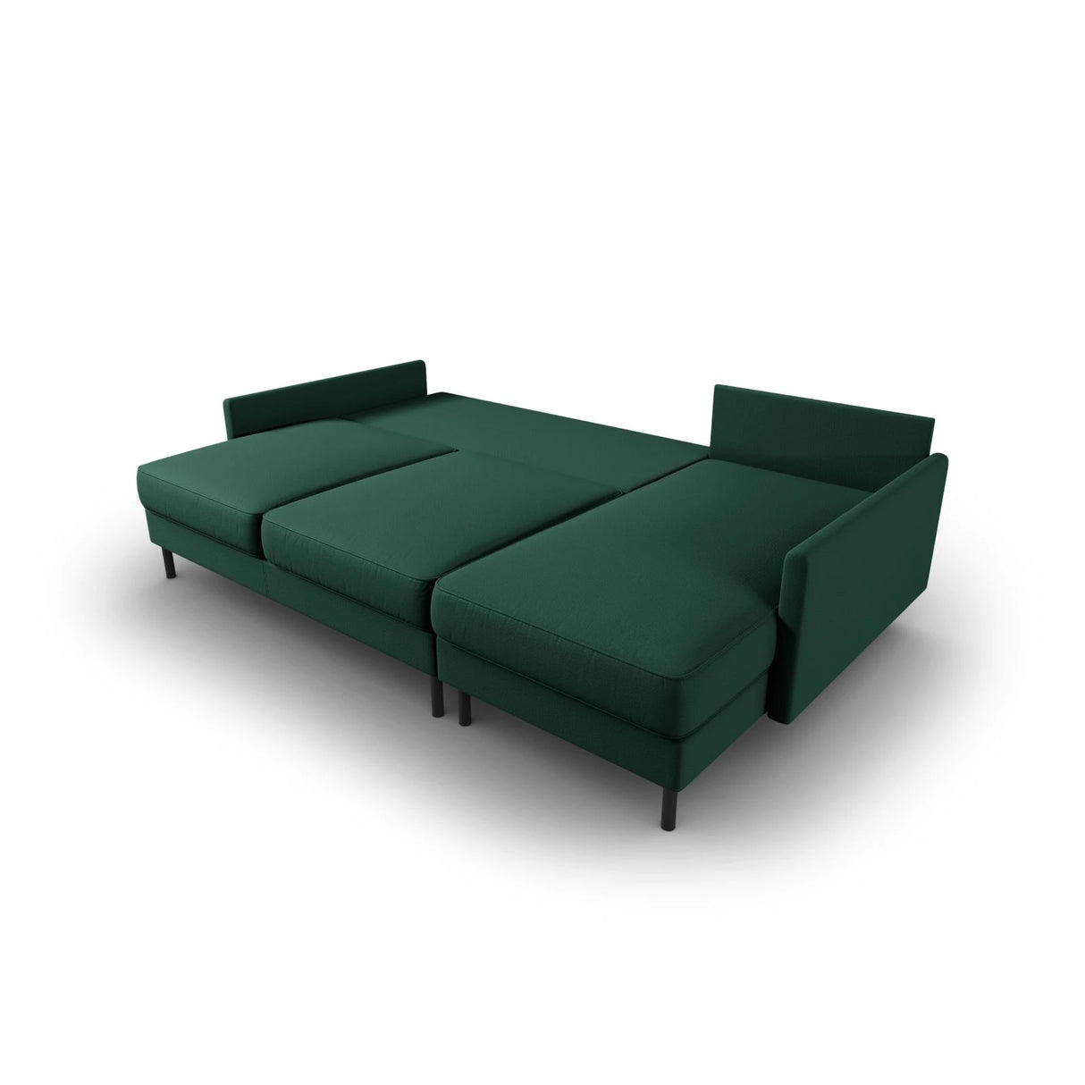 Scott 4-Sitzer Sofa, Rechte Seite, umwandelbar mit Schlaffunktion, mit Bezug aus Strukturierter Stoff (Meg359) in Grün, 212x142 cm – Bild 6