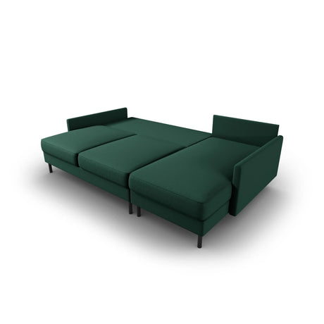 Scott 4-Sitzer Sofa, Rechte Seite, umwandelbar mit Schlaffunktion, mit Bezug aus Strukturierter Stoff (Meg359) in Grün, 212x142 cm – Bild 6