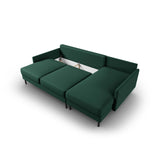 Scott 4-Sitzer Sofa, Rechte Seite, umwandelbar mit Schlaffunktion, mit Bezug aus Strukturierter Stoff (Meg359) in Grün, 212x142 cm – Bild 7
