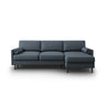 Scott 4-Sitzer Sofa, Rechte Seite, umwandelbar mit Schlaffunktion, mit Bezug aus Strukturierter Stoff (Meg361) in Blau, 212x142 cm – Bild 1