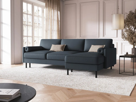 Scott 4-Sitzer Sofa, Rechte Seite, umwandelbar mit Schlaffunktion, mit Bezug aus Strukturierter Stoff (Meg361) in Blau, 212x142 cm – Bild 2
