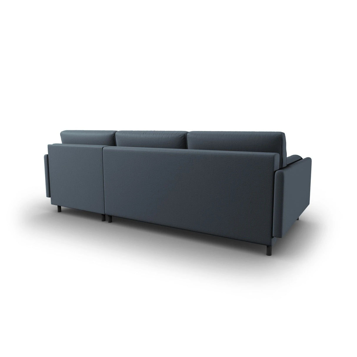 Scott 4-Sitzer Sofa, Rechte Seite, umwandelbar mit Schlaffunktion, mit Bezug aus Strukturierter Stoff (Meg361) in Blau, 212x142 cm – Bild 8