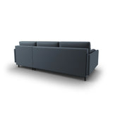 Scott 4-Sitzer Sofa, Rechte Seite, umwandelbar mit Schlaffunktion, mit Bezug aus Strukturierter Stoff (Meg361) in Blau, 212x142 cm – Bild 8